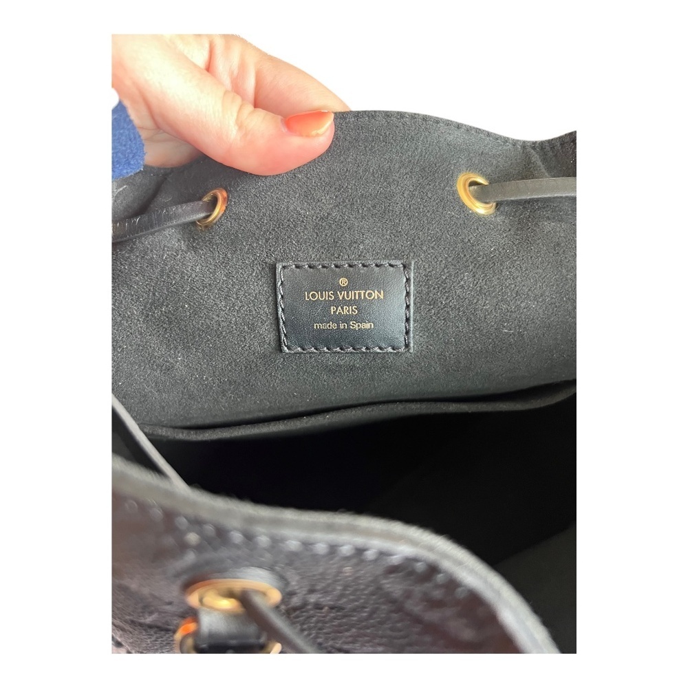 Louis Vuitton Montsouris Monogram Empreinte Embossed Leather Backpack Black - Picture 6 of 13